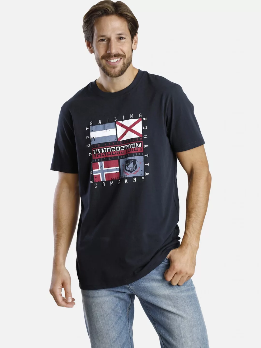 Jan Vanderstorm T-Shirt PREBEN mit markantem Print (2er-Pack) günstig online kaufen