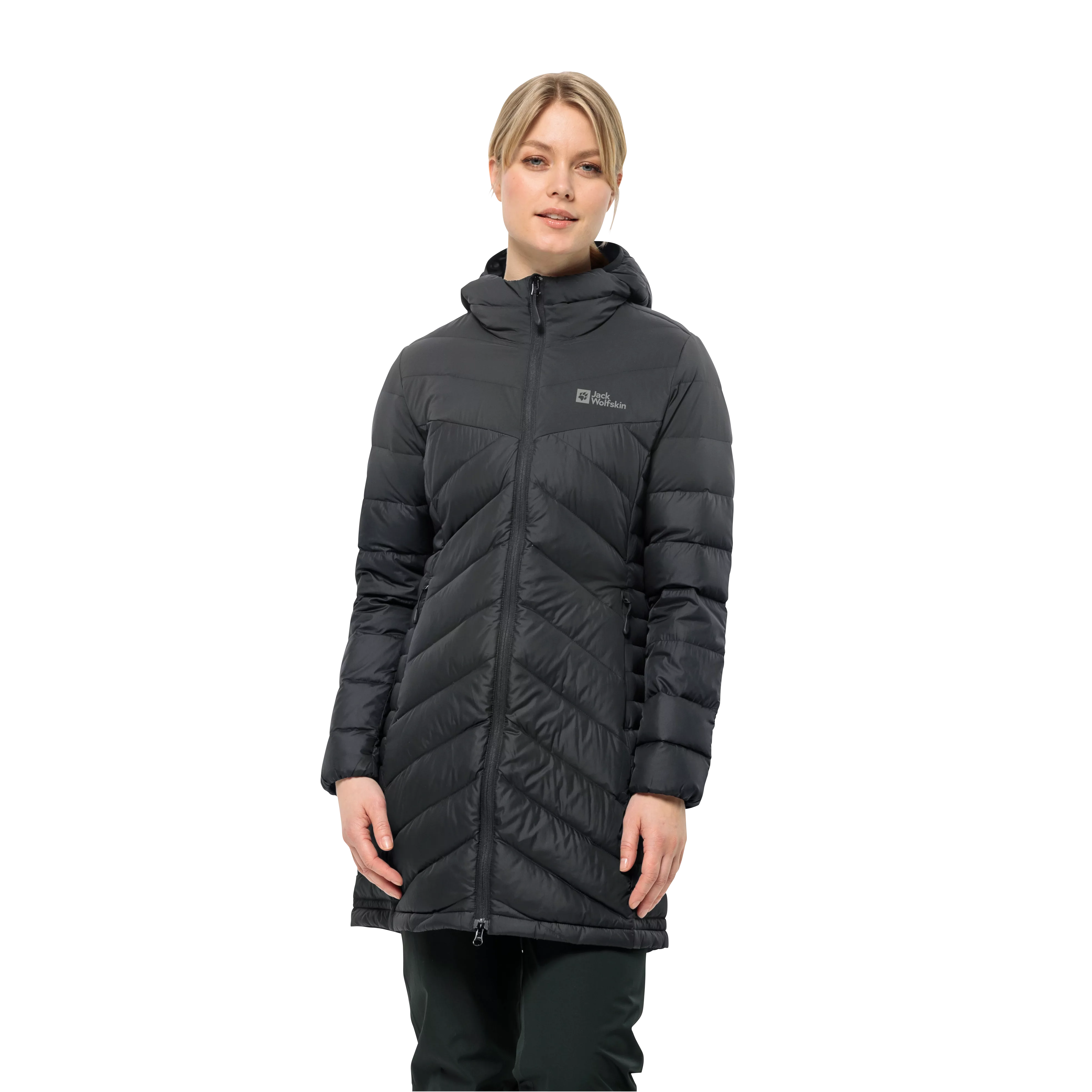 Jack Wolfskin Daunenjacke "TUNDRA DOWN COAT W", mit Kapuze, aus recycelten günstig online kaufen