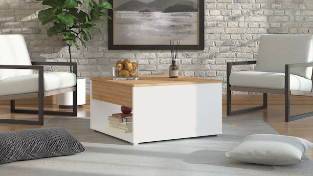 Home affaire Couchtisch »Taranto Kaffeetisch, 80 cm, quadratische Form, mod günstig online kaufen
