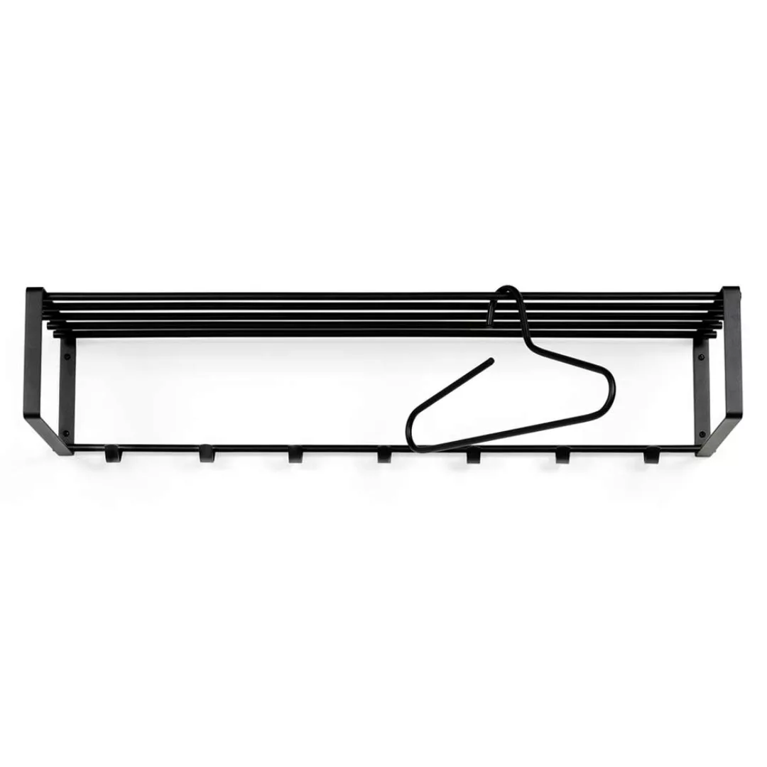 Metall Hängegarderobe modern in Schwarz pulverbeschichtet 100 cm breit günstig online kaufen