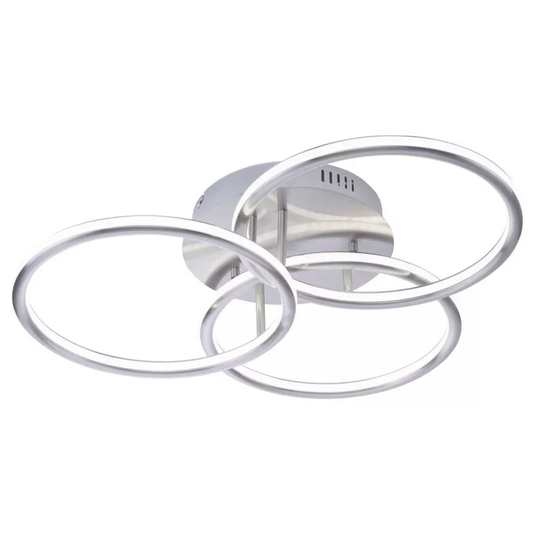 Q-Smart LED Deckenleuchte Q-Nevio in Silber tunable white inkl. Fernbedienu günstig online kaufen