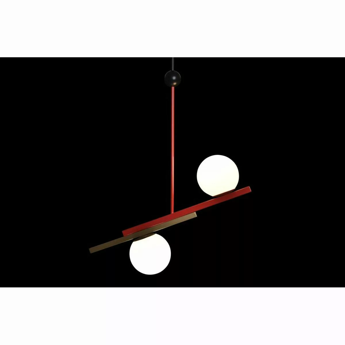 Deckenlampe Dkd Home Decor Rot Schwarz Golden Weiß (64 X 20 X 120 Cm) günstig online kaufen