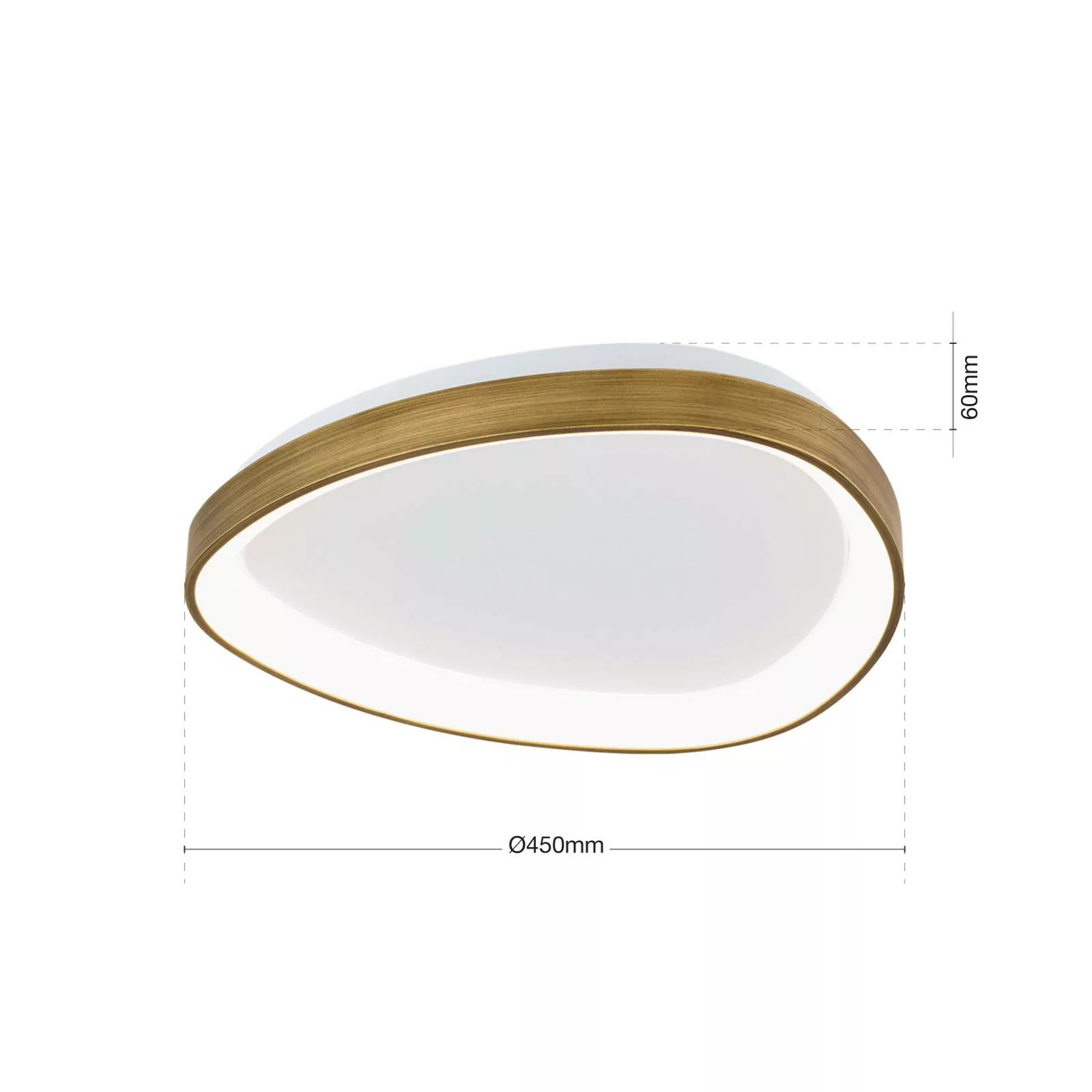 LED-Deckenleuchte Charlie, 3.000 K, Ø 45 cm günstig online kaufen