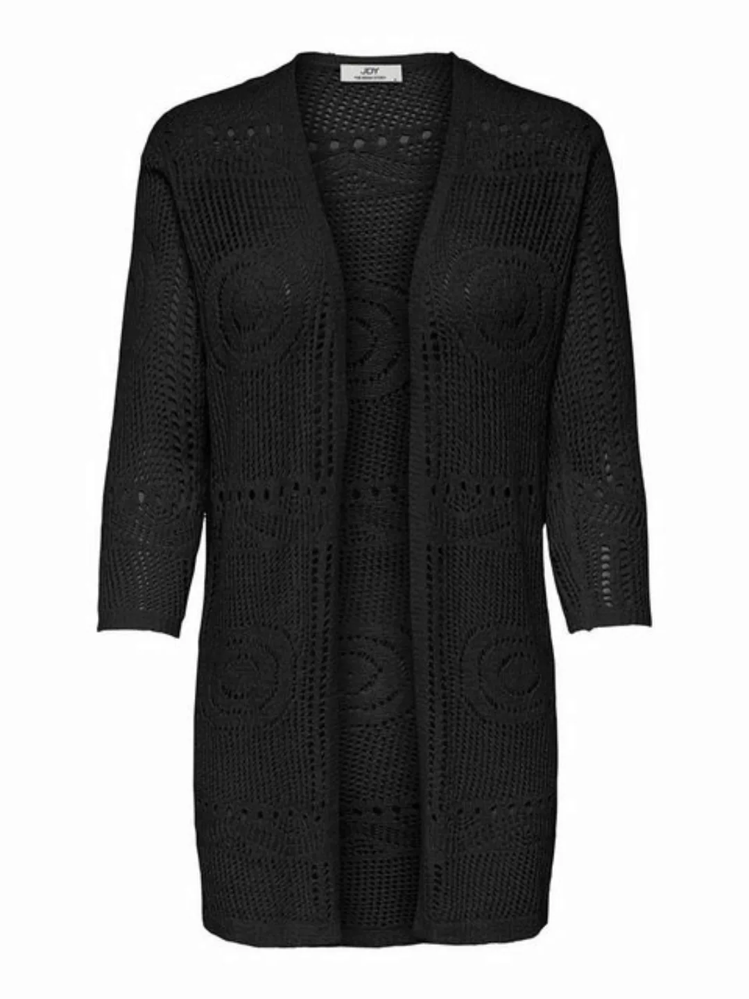 JACQUELINE de YONG Cardigan Strickjacke V-Ausschnitt 3/4 Arm 7669 in Schwar günstig online kaufen