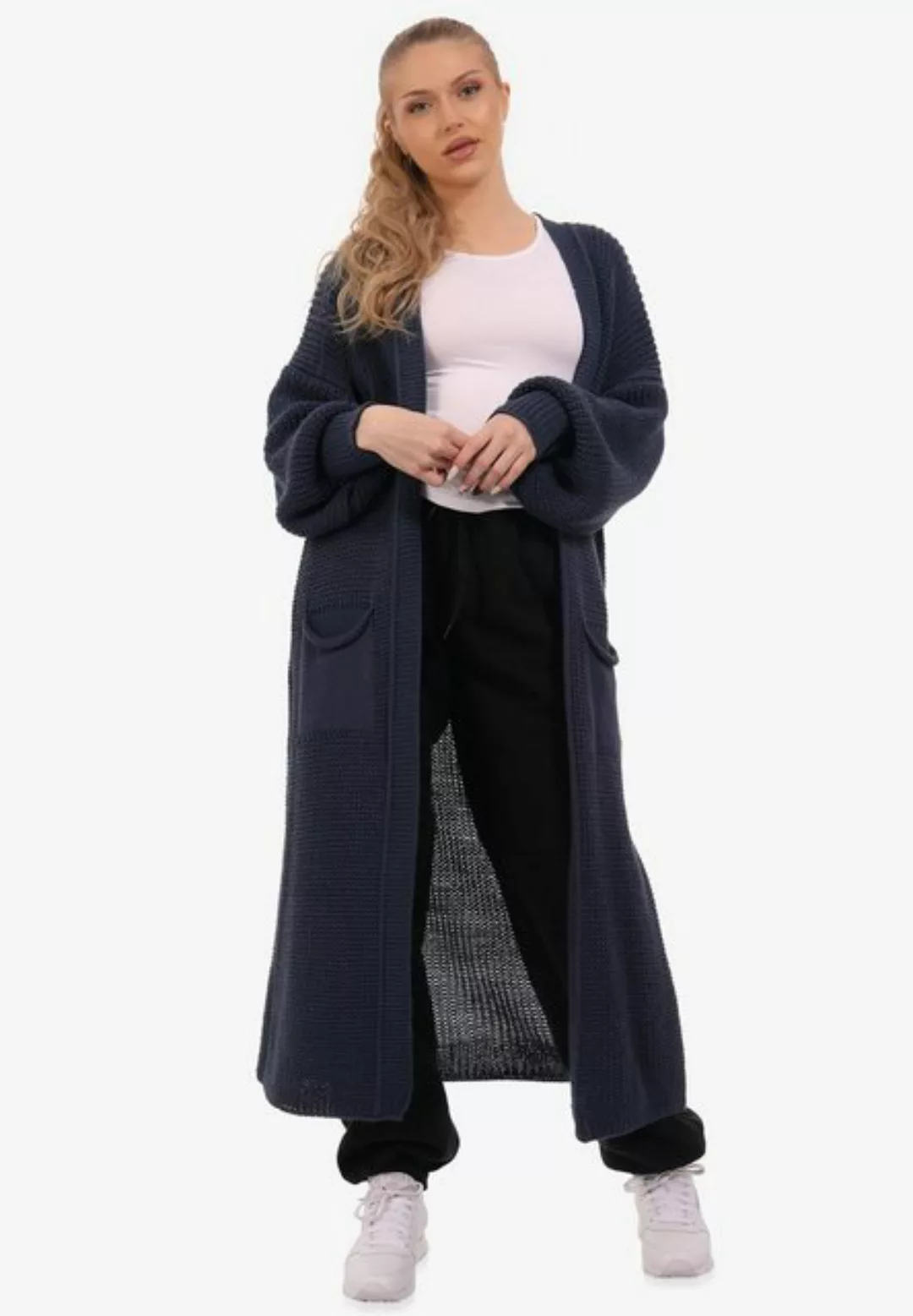 YC Fashion & Style Strickmantel Cardigan Strickjacke Casual verschlusslos J günstig online kaufen