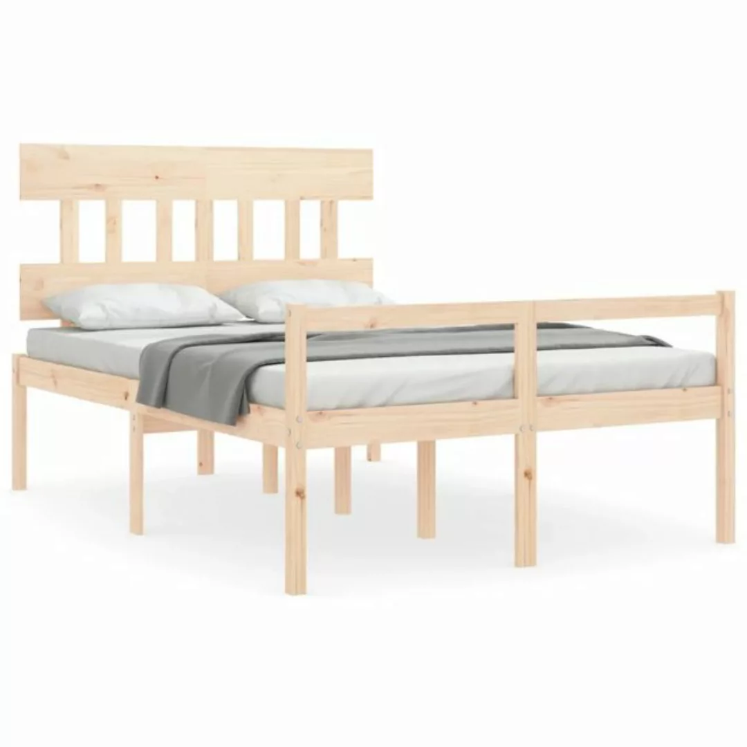 vidaXL Bett Seniorenbett mit Kopfteil Massivholz günstig online kaufen