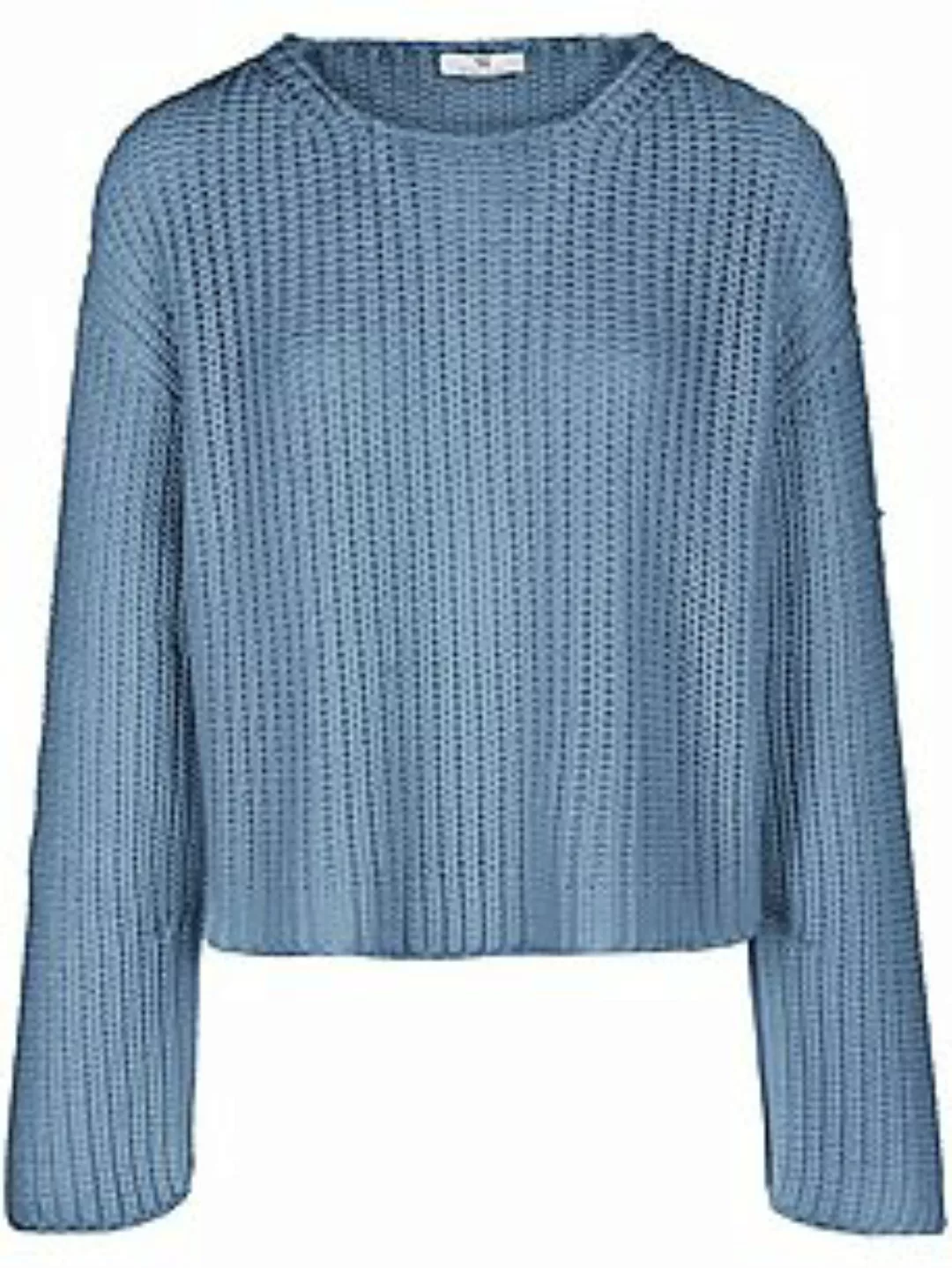 Rundhals-Pullover Peter Hahn blau günstig online kaufen