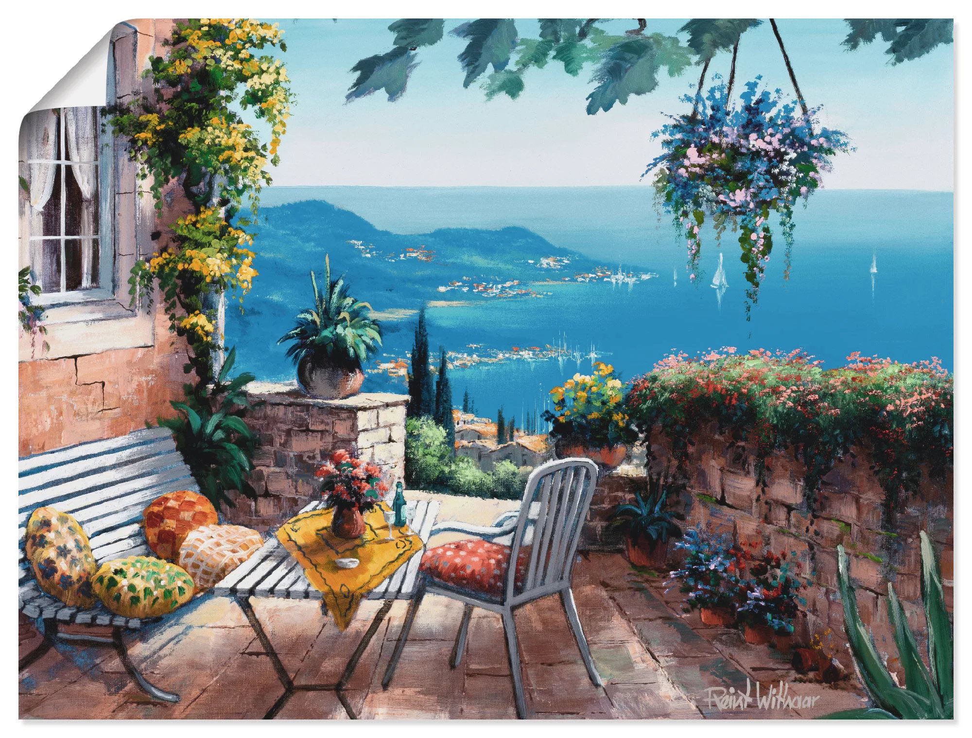 Artland Wandbild "Zeiten der Ruhe", Garten, (1 St.), als Leinwandbild, Post günstig online kaufen