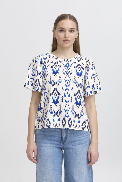 Ichi Kurzarmbluse IXHARPER Modische Bluse mit Muster günstig online kaufen