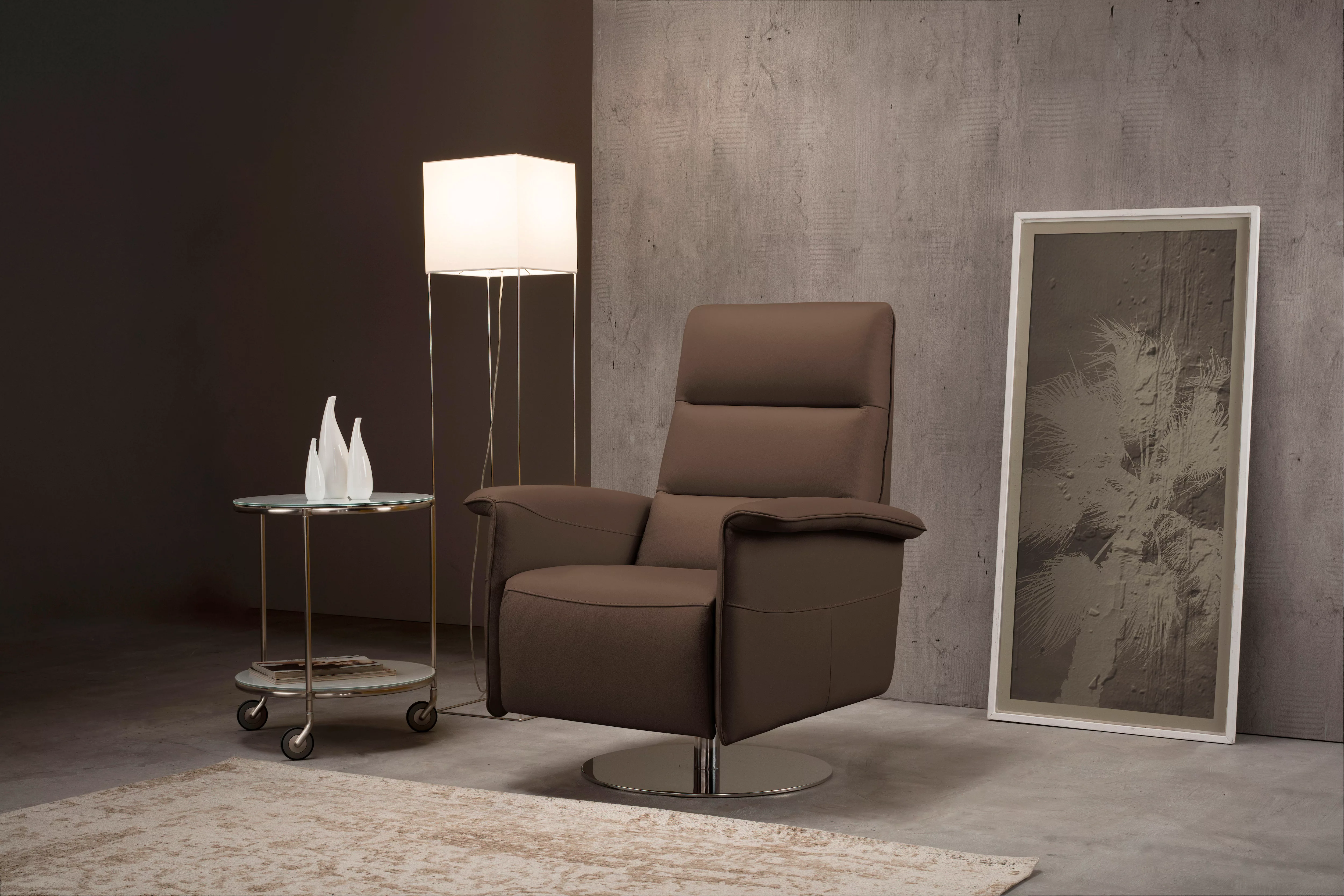 Egoitaliano Sessel »Kelly Designsessel«, drehbar, manuelle Relaxfunktion mi günstig online kaufen