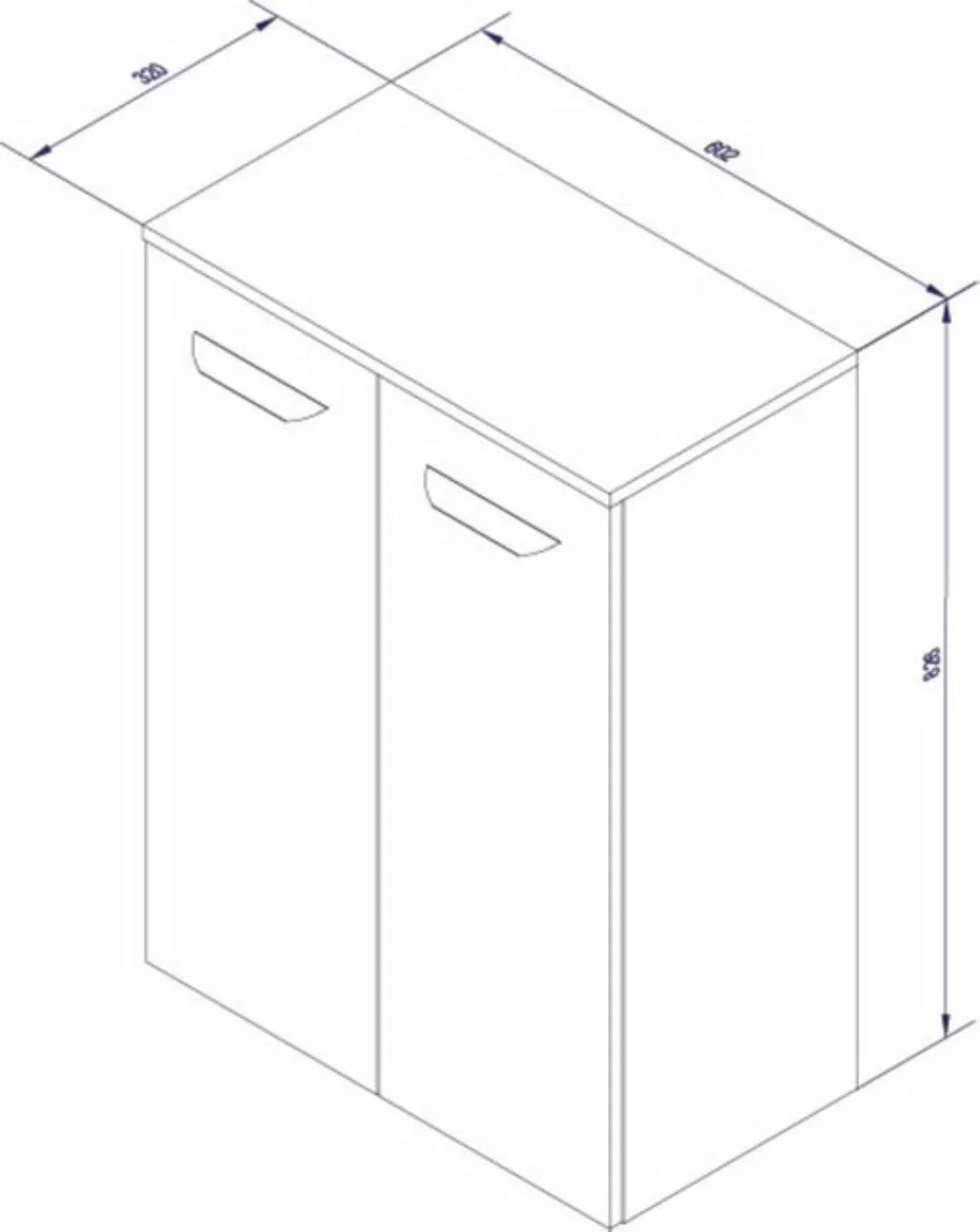 FACKELMANN Midischrank Luxor Badmöbel mit Wäschebox kombinierbar günstig online kaufen