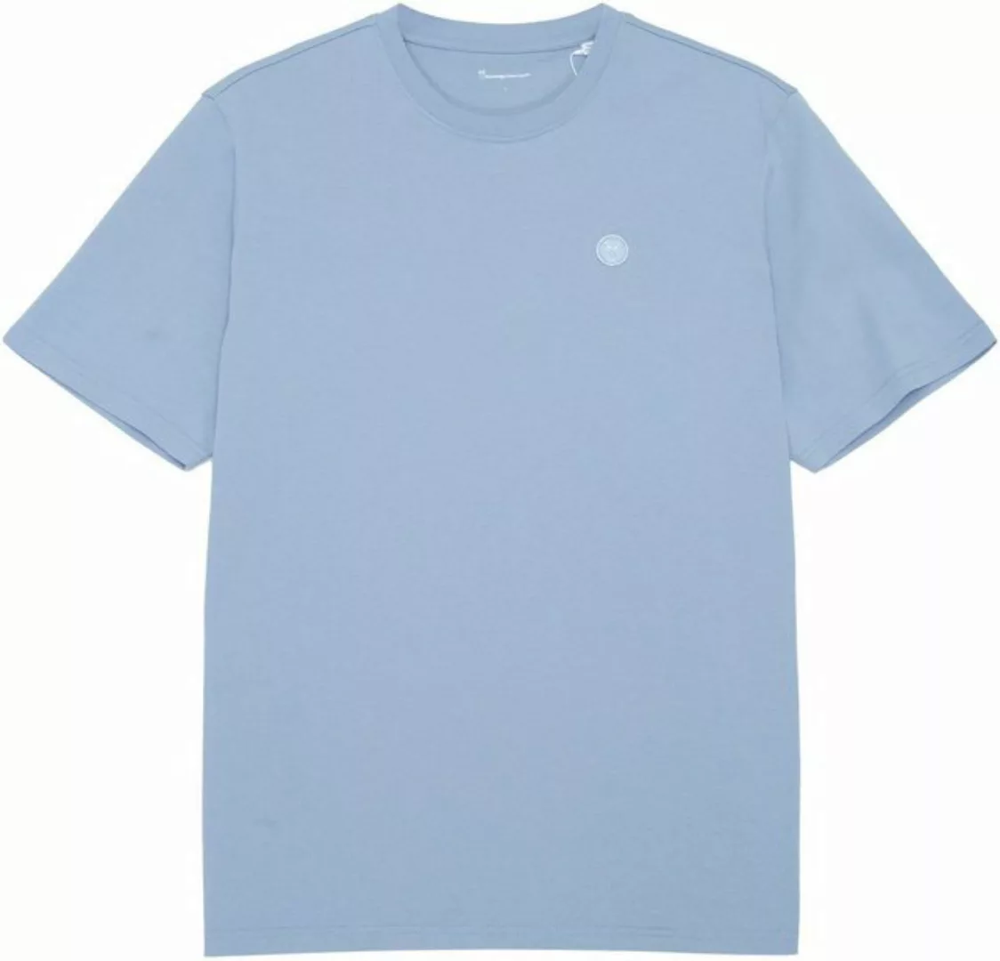 KnowledgeCotton Apparel T-Shirt Basic-Shirt Badge im cleanen Look günstig online kaufen