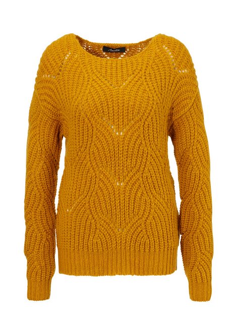 Aniston CASUAL Strickpullover im dezenten, extravaganten Ajour-Strick-Muste günstig online kaufen