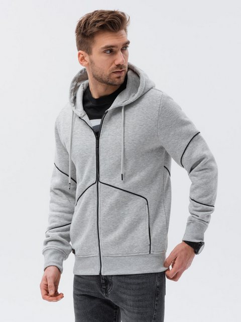 OMBRE Kapuzensweatshirt Sweatshirt mit Kapuze und Reißverschluss für Männer günstig online kaufen