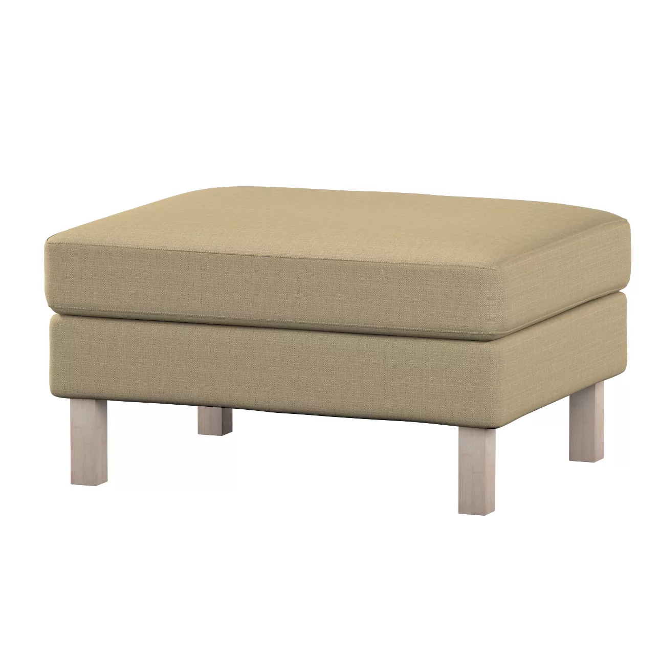 Bezug für Karlstad Hocker, dunkelbeige, Husse, Karstadt Hocker, Living II ( günstig online kaufen