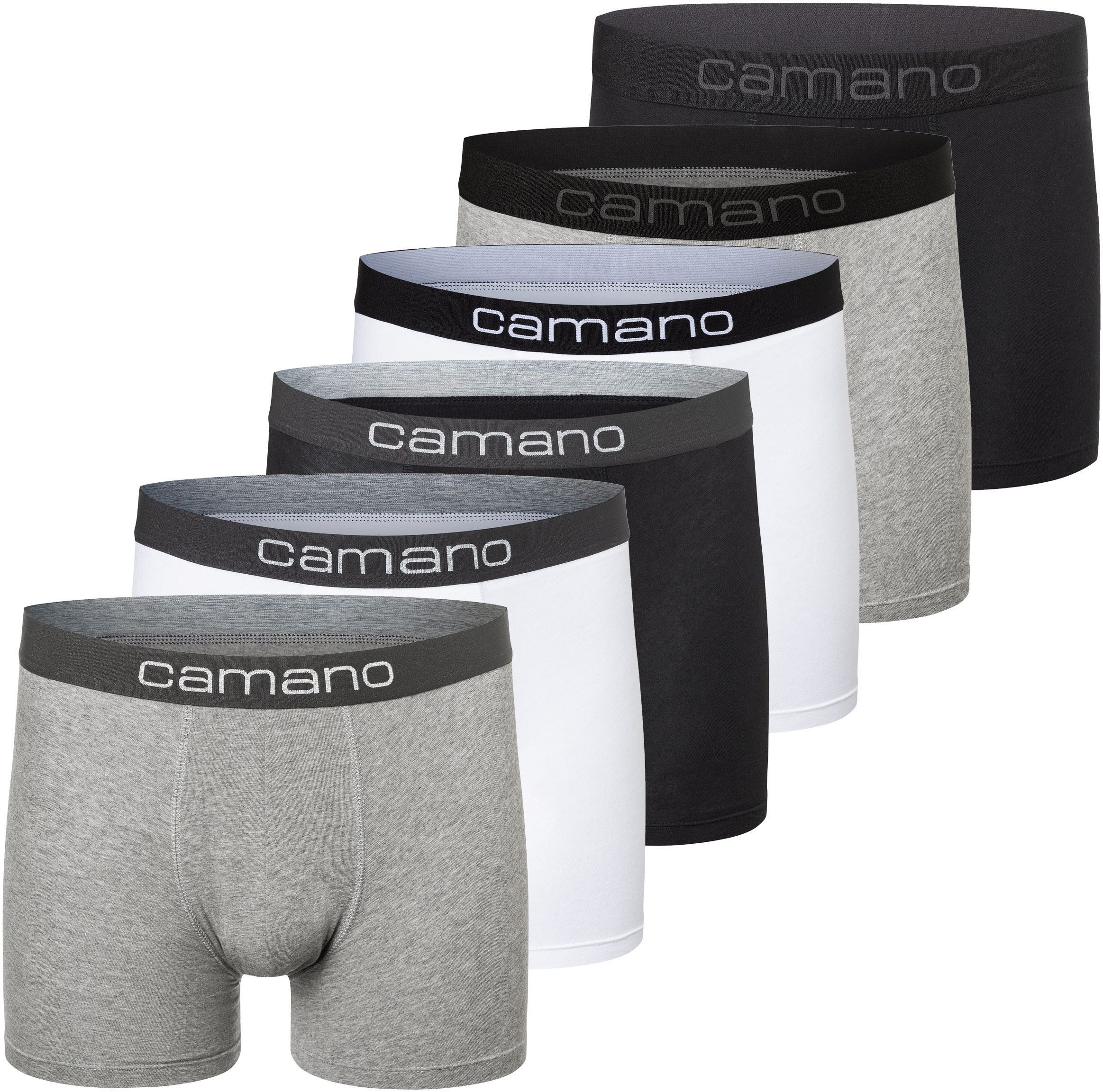 Camano Boxershorts "Boxershorts Unterhosen Herren elastischer Gummibund ohn günstig online kaufen