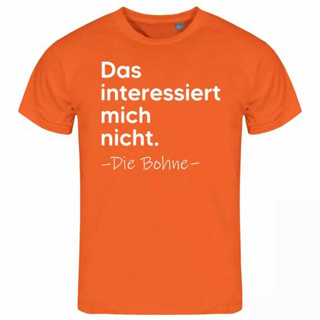 deinshirt Print-Shirt Herren T-Shirt Das interessiert mich nicht. DIE BOHNE günstig online kaufen