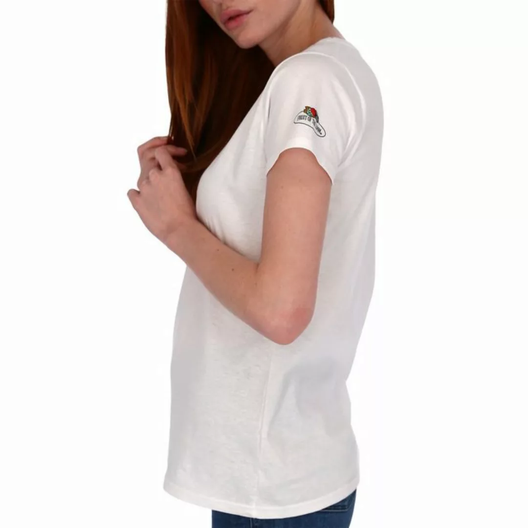 Fruit of the Loom Rundhalsshirt Damen T-Shirt mit Vintage-Logo günstig online kaufen