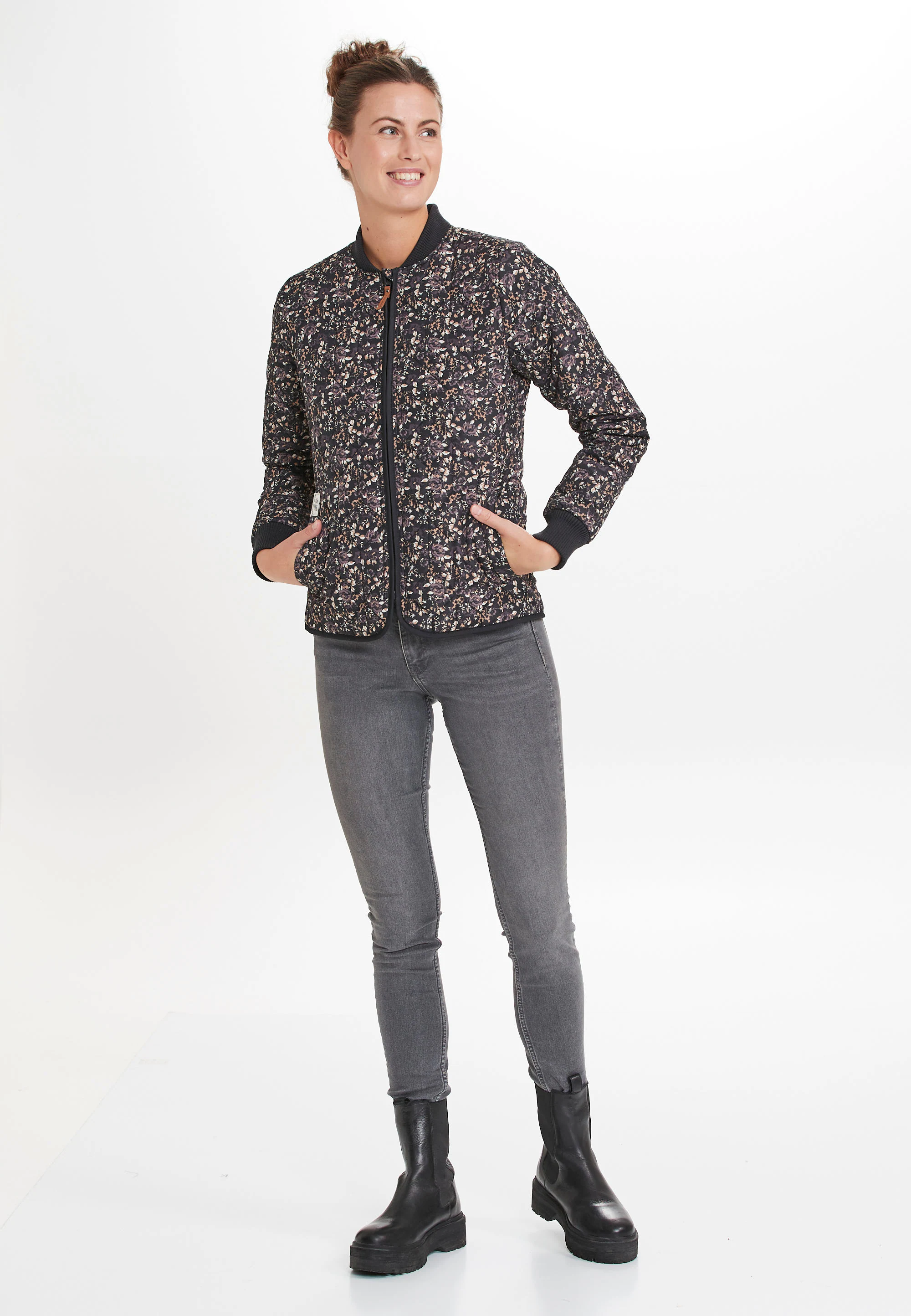 WEATHER REPORT Outdoorjacke "Floral", mit floralem Allover-Muster günstig online kaufen