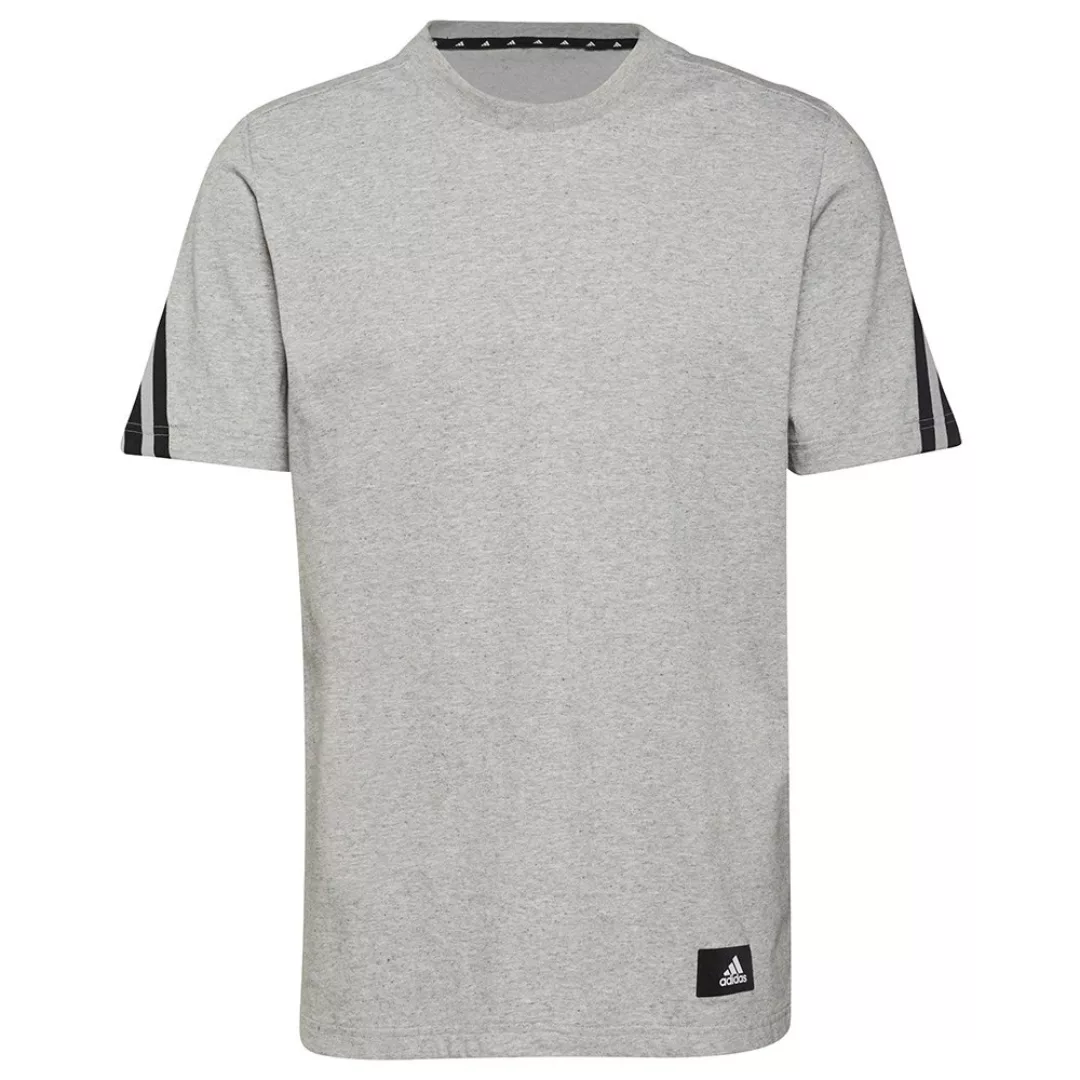 Adidas Fi 3 Stripes Kurzarm T-shirt XS Medium Grey Heather günstig online kaufen