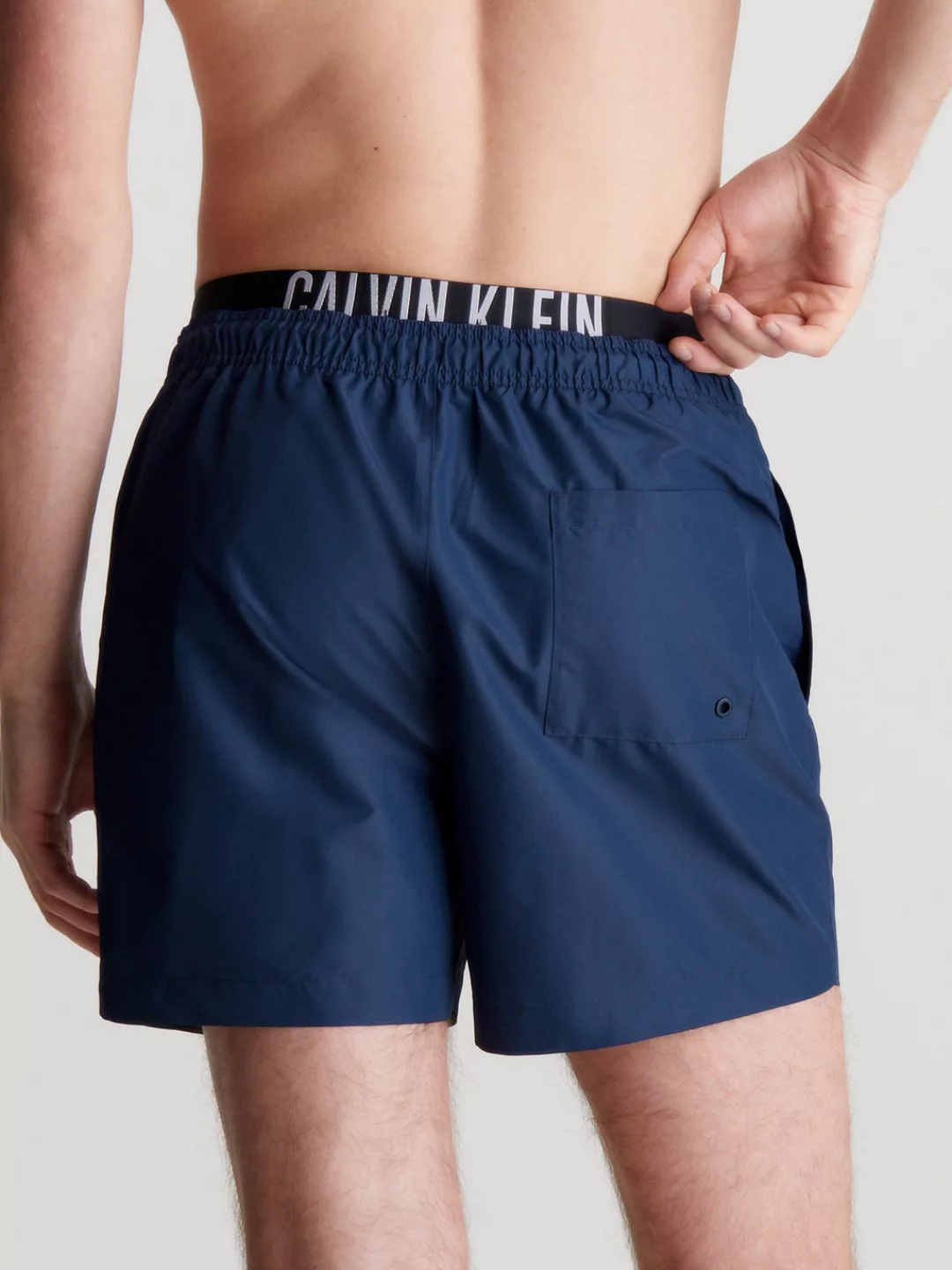 Calvin Klein Swimwear Badeshorts "MEDIUM DOUBLE WB", mit doppeltem Bund günstig online kaufen