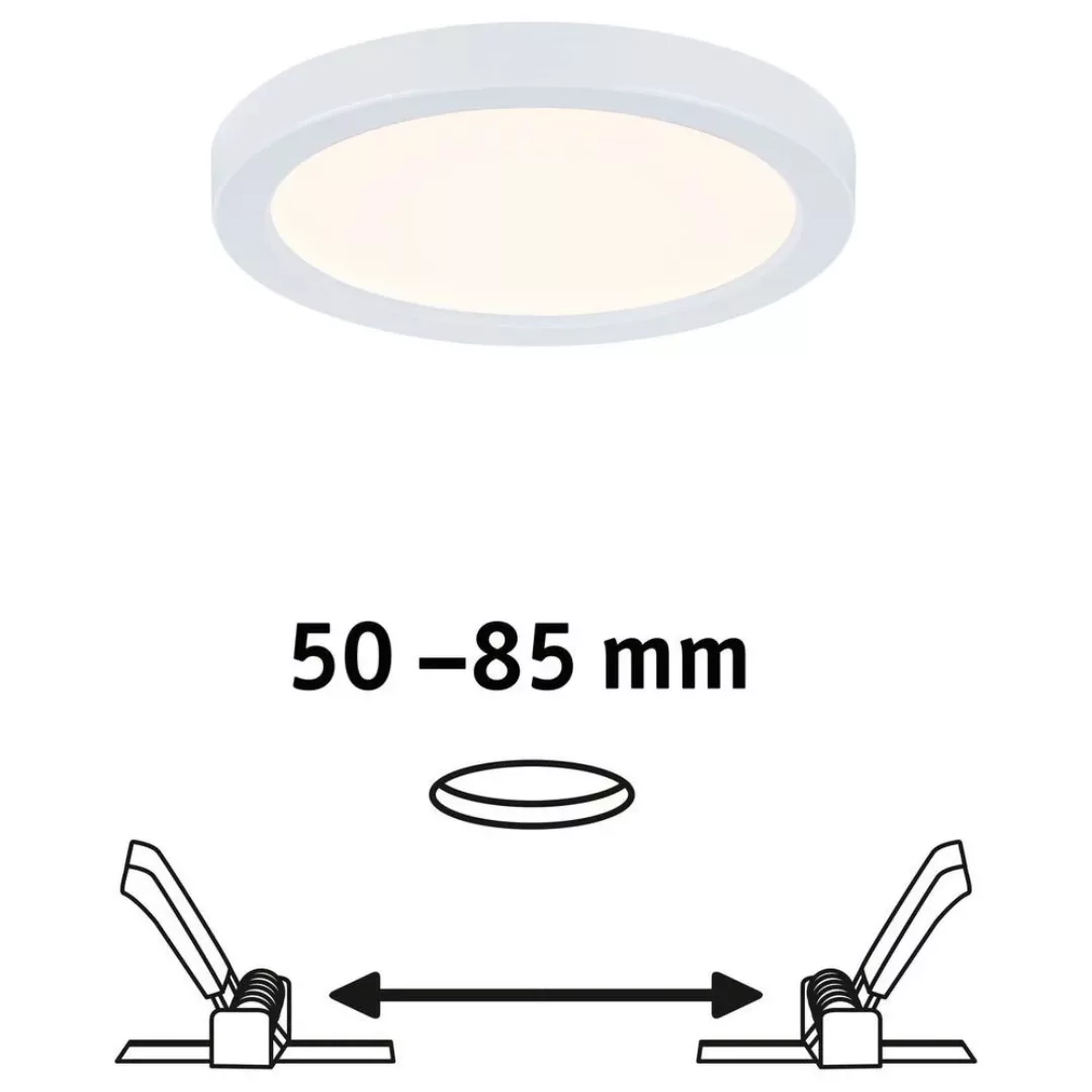 LED Deckenleuchte Areo Varifit in Weiß 6,5W 550lm IP44 warmweiß 118mm günstig online kaufen