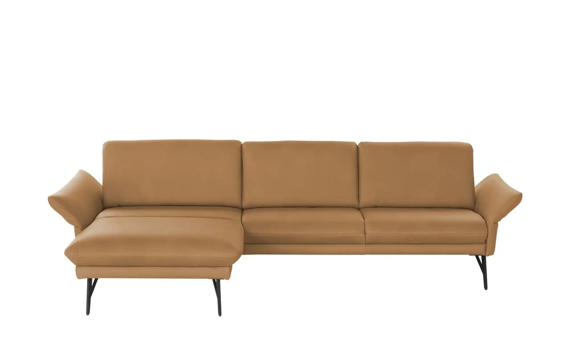 himolla Ecksofa Echtleder 1928 ¦ gelb ¦ Maße (cm): B: 296 H: 85 T: 175 Pols günstig online kaufen