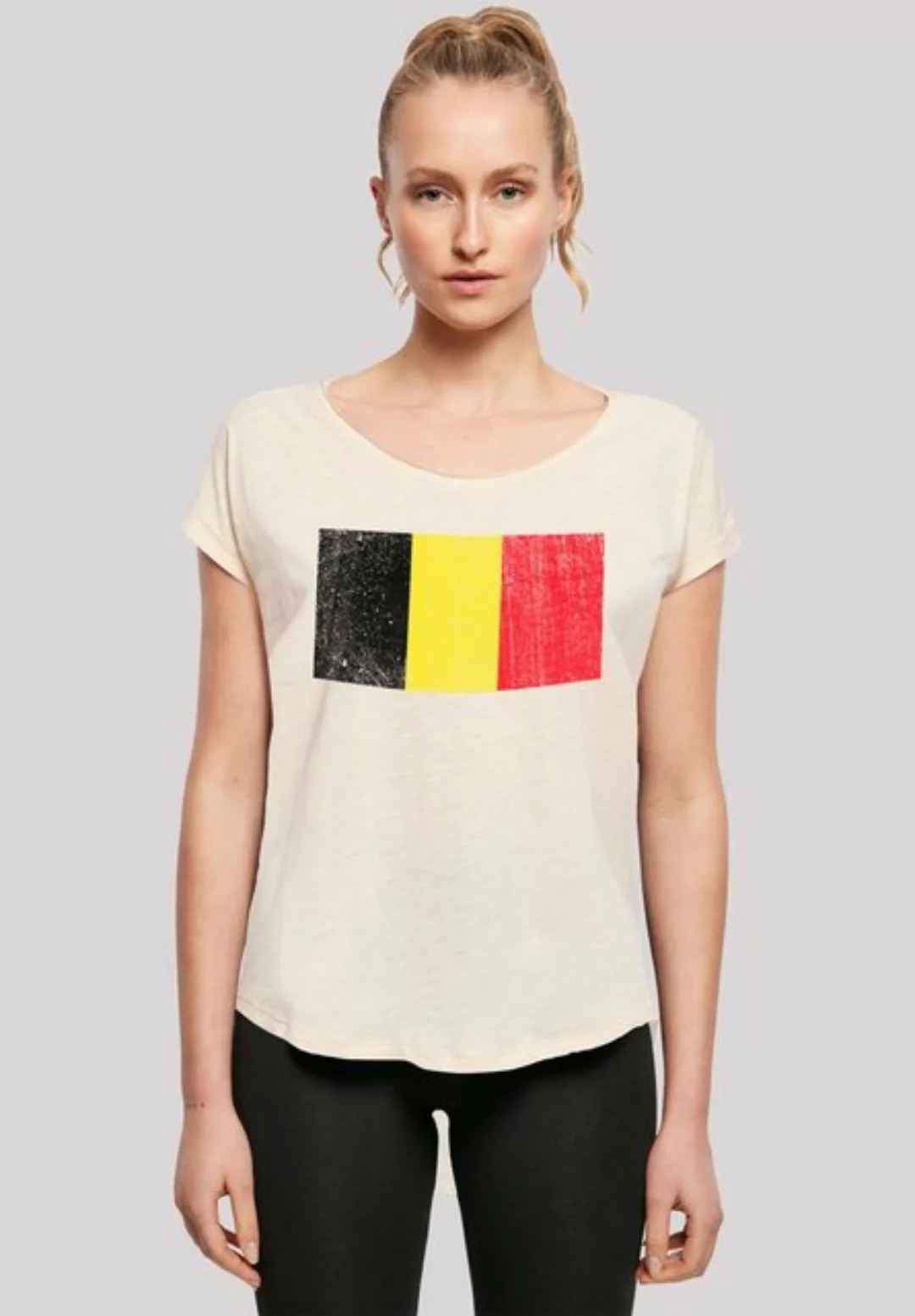 F4NT4STIC T-Shirt "Belgium Belgien Flagge", Print günstig online kaufen