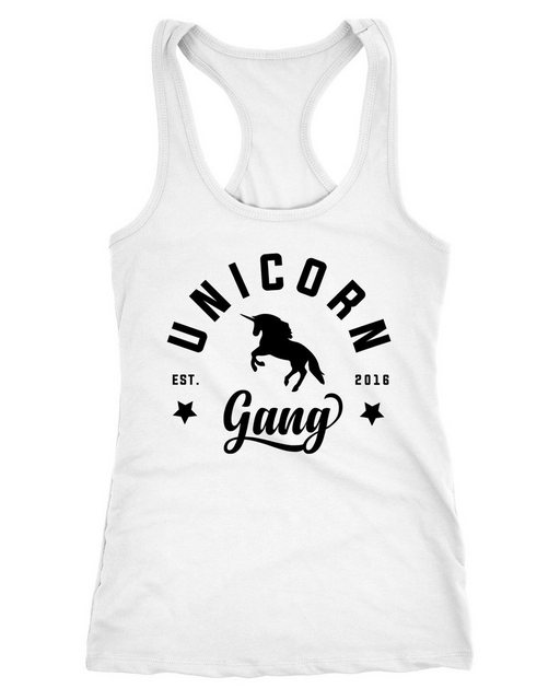 MoonWorks Tanktop Unicorn Gang Damen Tanktop Einhorn Moonworks® günstig online kaufen