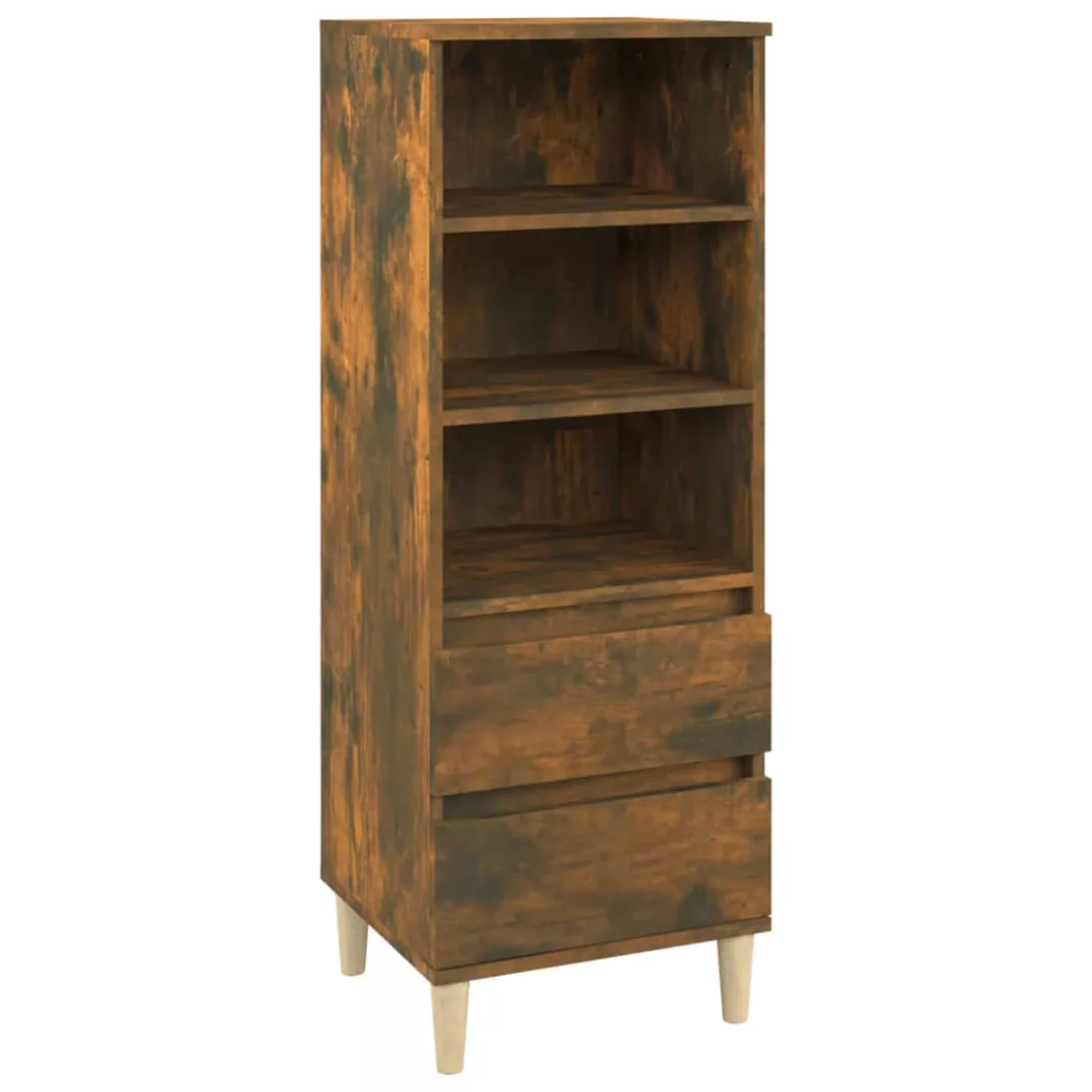 Vidaxl Highboard Räuchereiche 40x36x110 Cm Holzwerkstoff günstig online kaufen