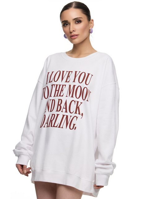 Worldclassca Longsweatshirt Worldclassca Oversized Sweatshirt LOVE YOU Prin günstig online kaufen