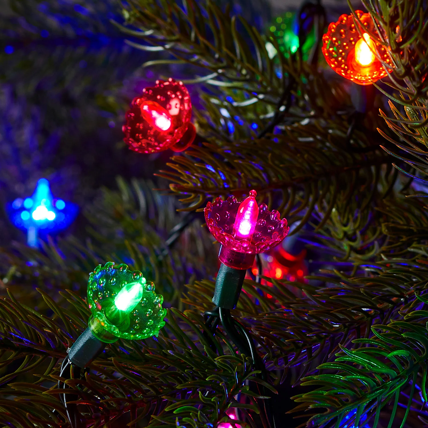 150er LED Weihnachtsbaum Lichterkette bunte Baumbeleuchtung günstig online kaufen