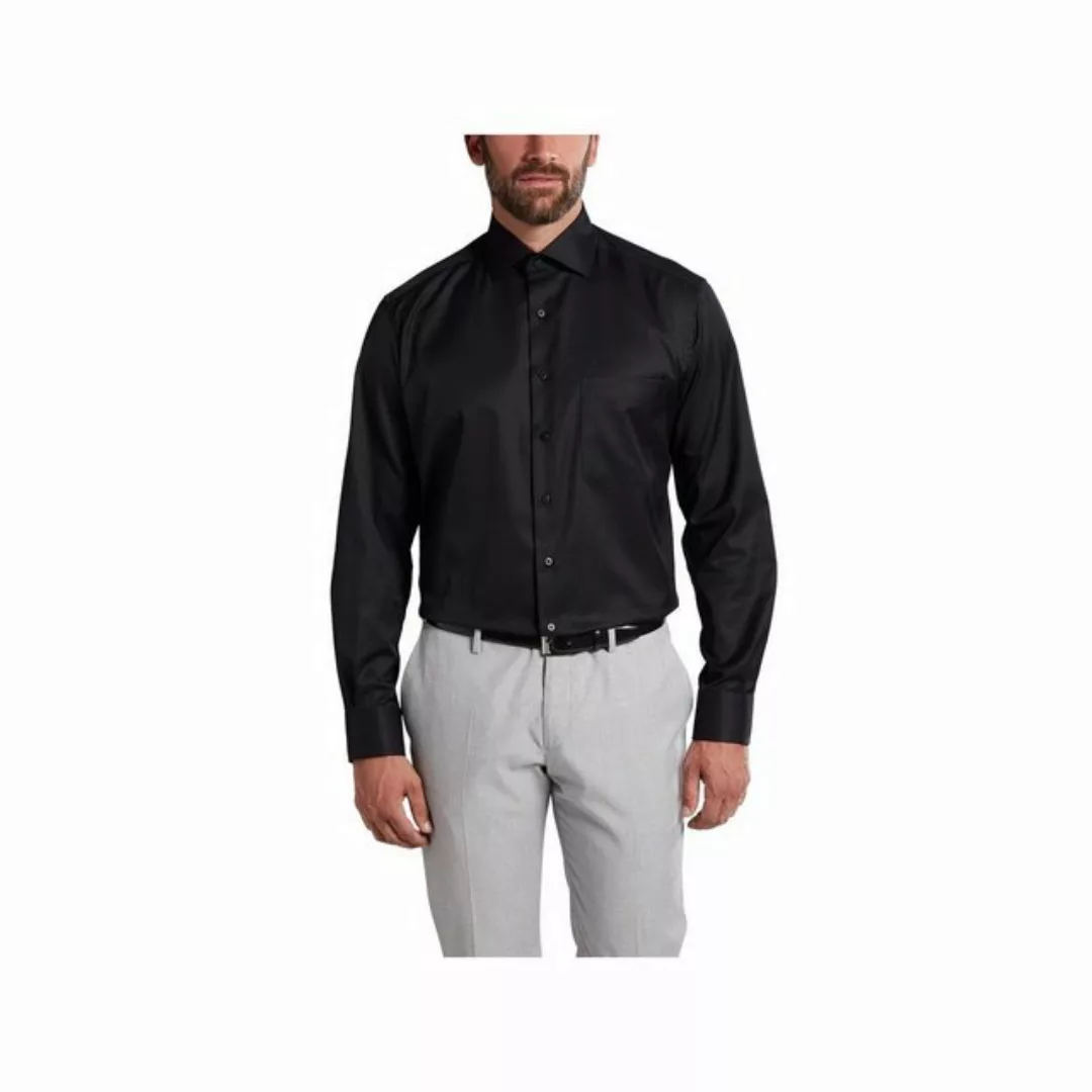 Eterna Langarmhemd schwarz regular fit (1-tlg) günstig online kaufen