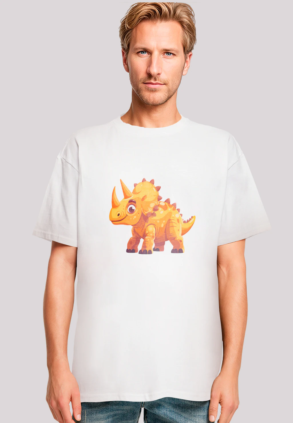 F4NT4STIC T-Shirt "Süßer Triceratops Dinosaurier", Premium Qualität günstig online kaufen