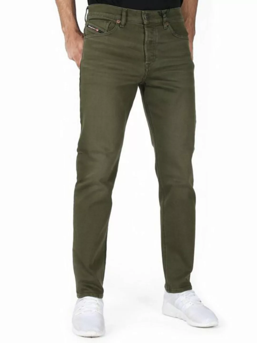 Diesel Tapered-fit-Jeans Knöchellang - Army Grün - D-Fining 09A32-5HQ günstig online kaufen