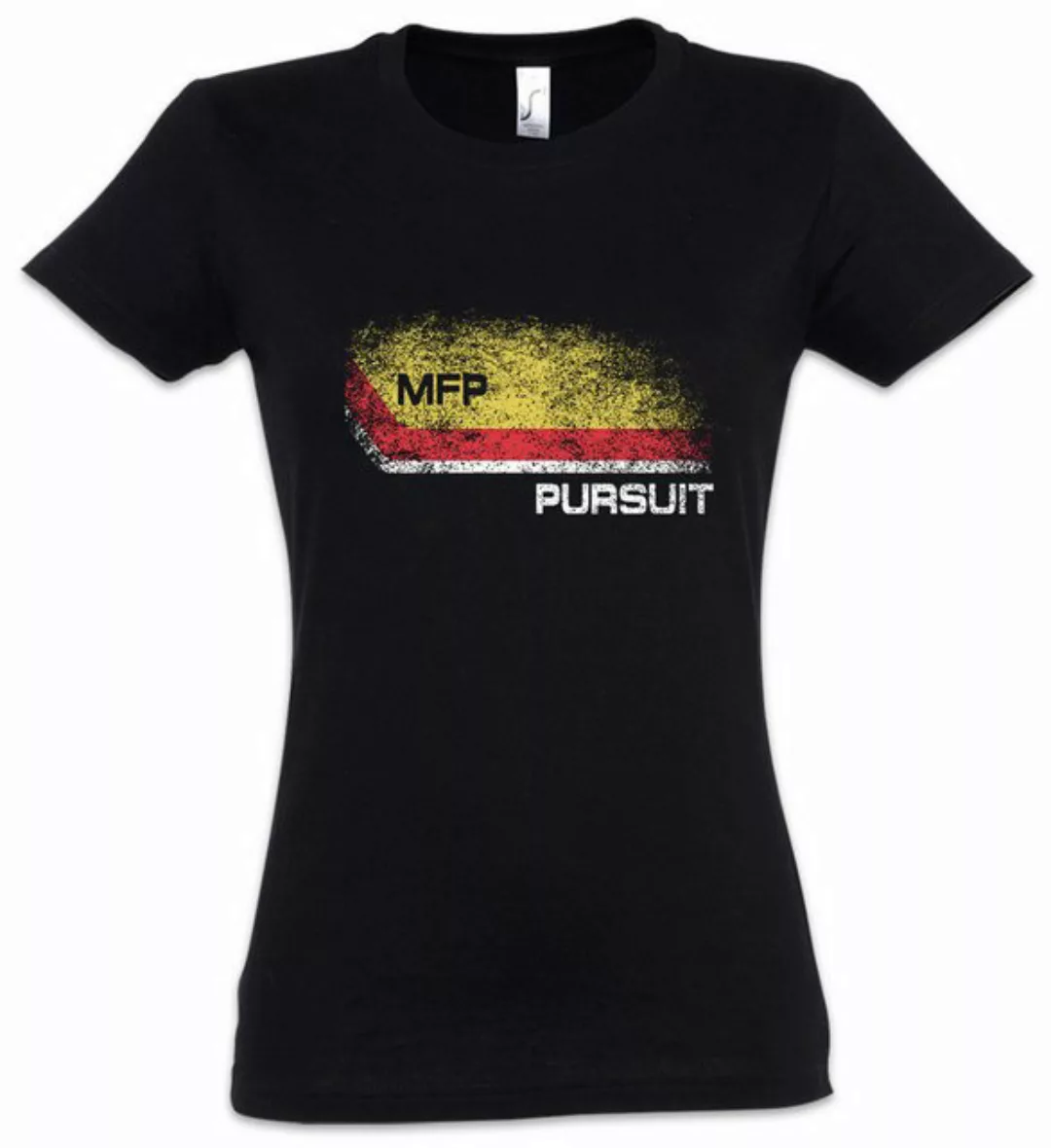 Urban Backwoods Print-Shirt Pursuit Main Force Patrol Logo Damen T-Shirt Mi günstig online kaufen