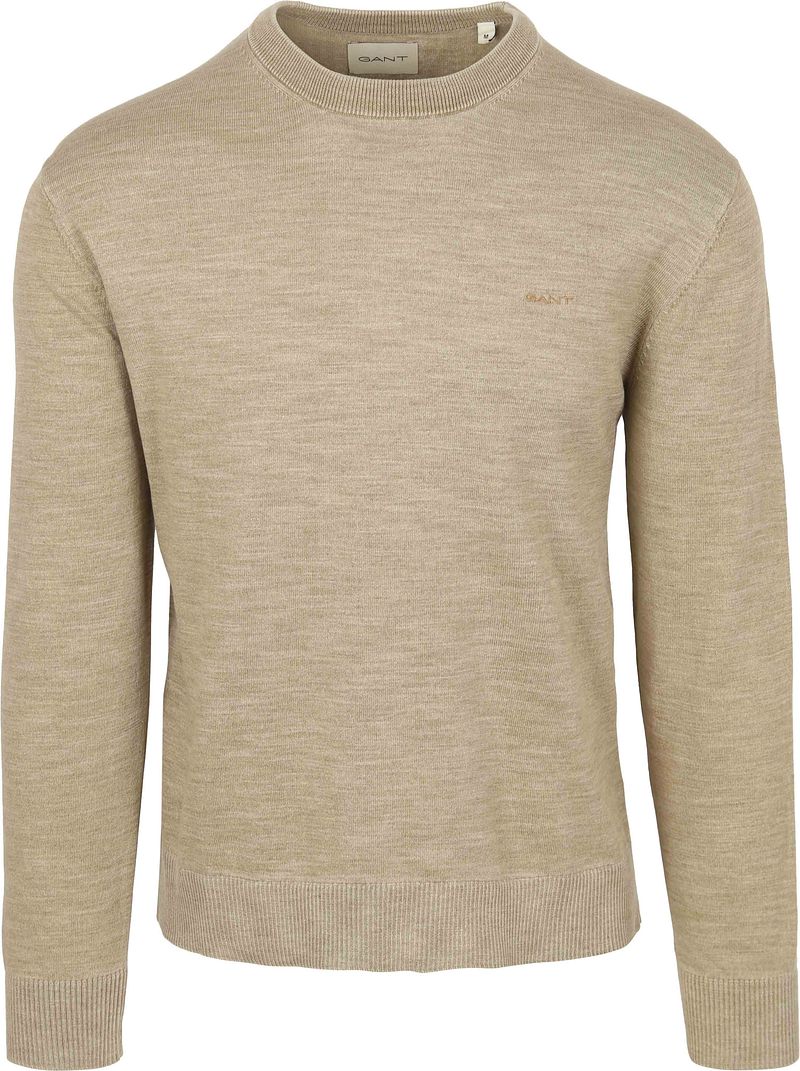 Gant Sunfaded Pullover Beige - Größe L günstig online kaufen