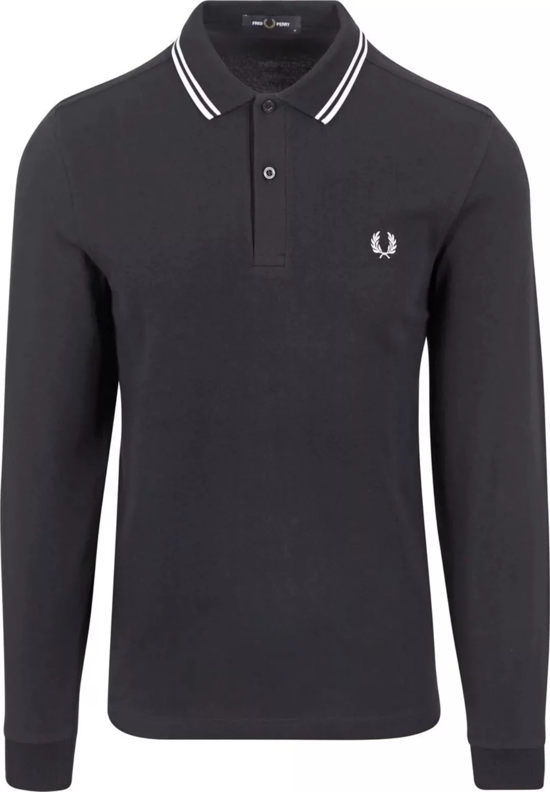 Fred Perry Langarm-Poloshirt Navy 238 - Größe M günstig online kaufen