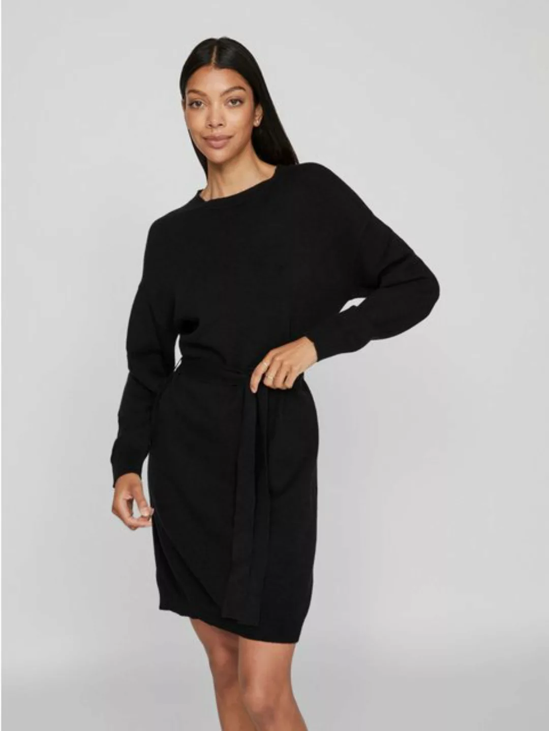 Vila Strickkleid VIRIL O-NECK L/S BELT KNIT DRESS - NOOS günstig online kaufen