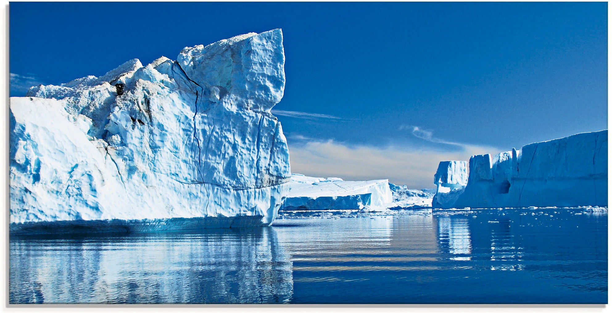 Artland Glasbild "Eisberge - Diskobucht - Grönland", Arktis, (1 St.), in ve günstig online kaufen