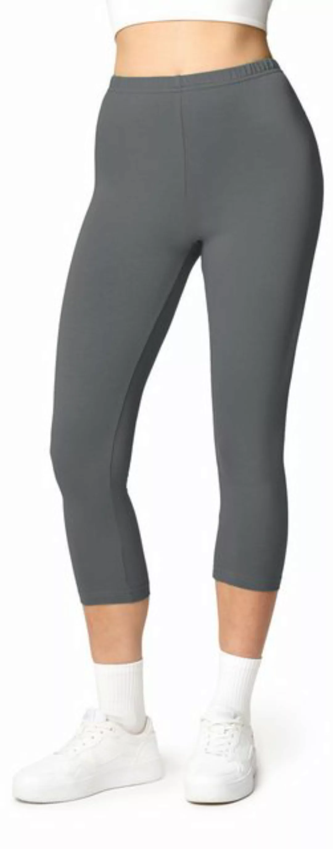 Ladeheid Leggings Damen 3/4 Capri Hose aus Baumwolle LA40-132 (1-tlg) elast günstig online kaufen