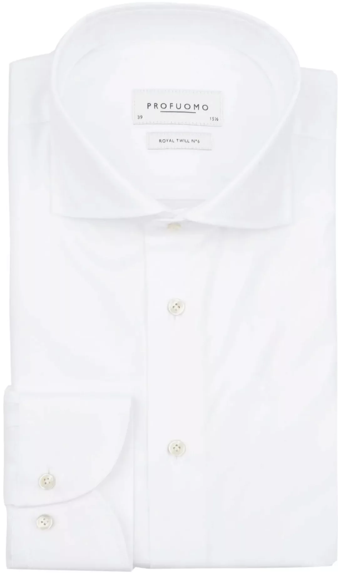 Profuomo Hadleighs Royal Twill Hemd No6 White - Größe 39 günstig online kaufen