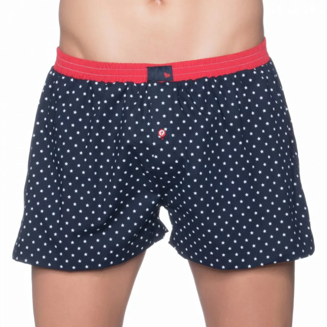 Unabux Boxershorts Dunkelblau mit Motiv günstig online kaufen