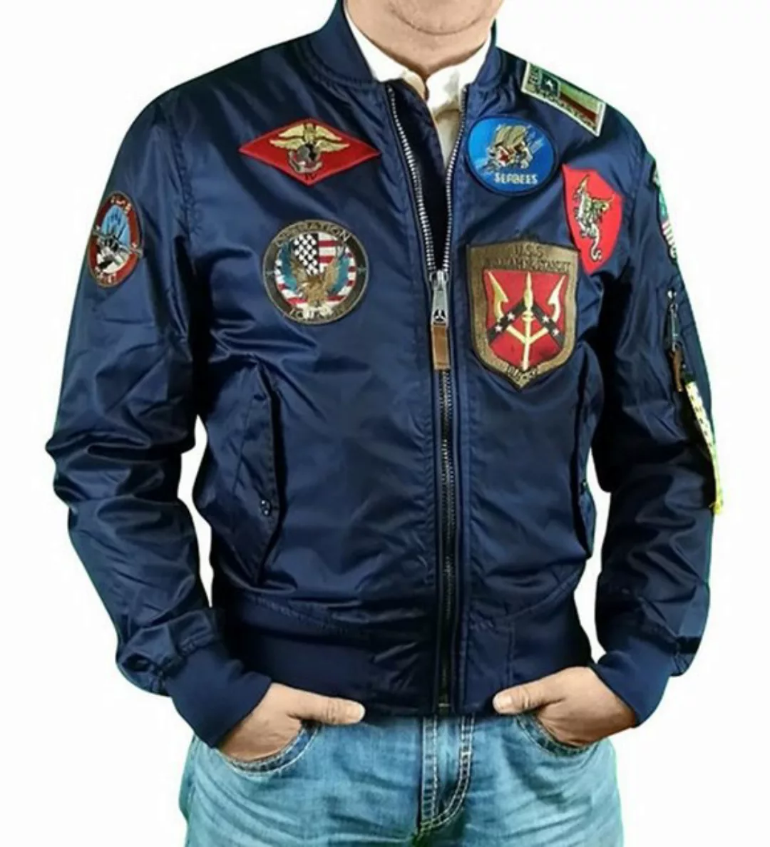 TOP GUN Bomberjacke TGJ1940P 310-TG2019-1055 Patches, Patchwork günstig online kaufen