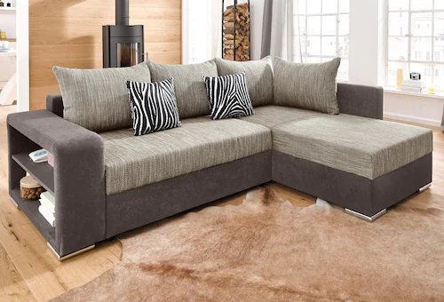 COLLECTION AB Ecksofa "John L-Form", mit Bettfunktion, wahlweise mit Federk günstig online kaufen