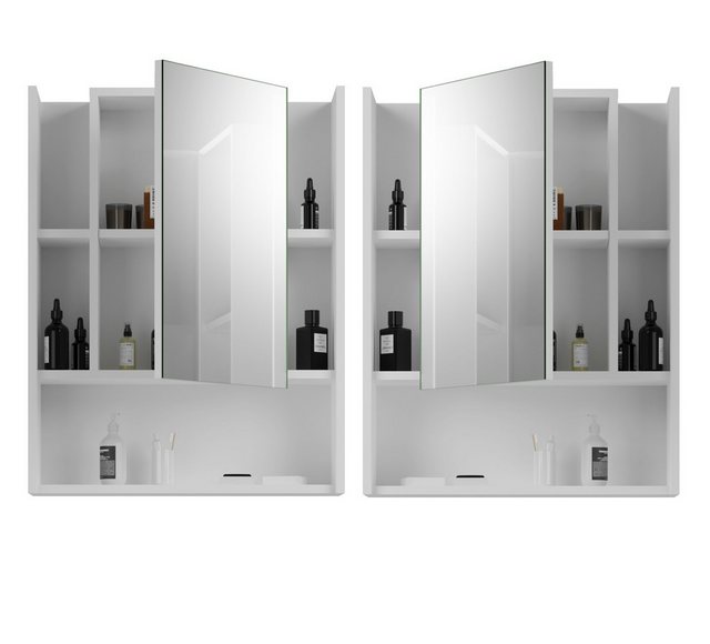 Inn.Furn Badezimmerspiegelschrank Valery (Badschrank in weiß, 60 x 77 cm) m günstig online kaufen