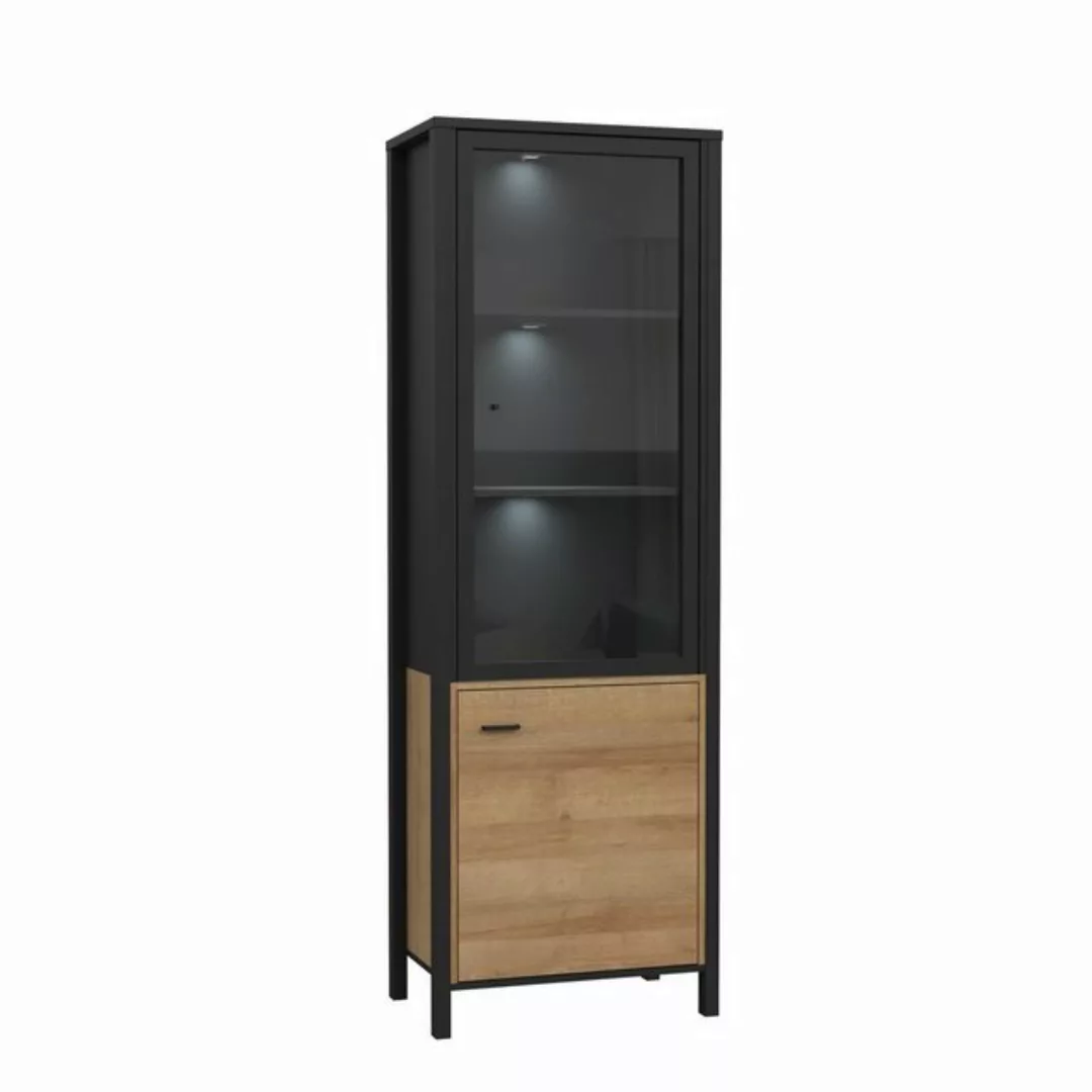 Stylefy Vitrine Harryson (Standvitrine, Glasvitrine) 2-türig, Glaseinsatz, günstig online kaufen