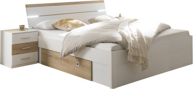 Schlafkontor Bettanlage Kiara Bett mit 2 Nachtkommoden, (Set), inklusive Be günstig online kaufen