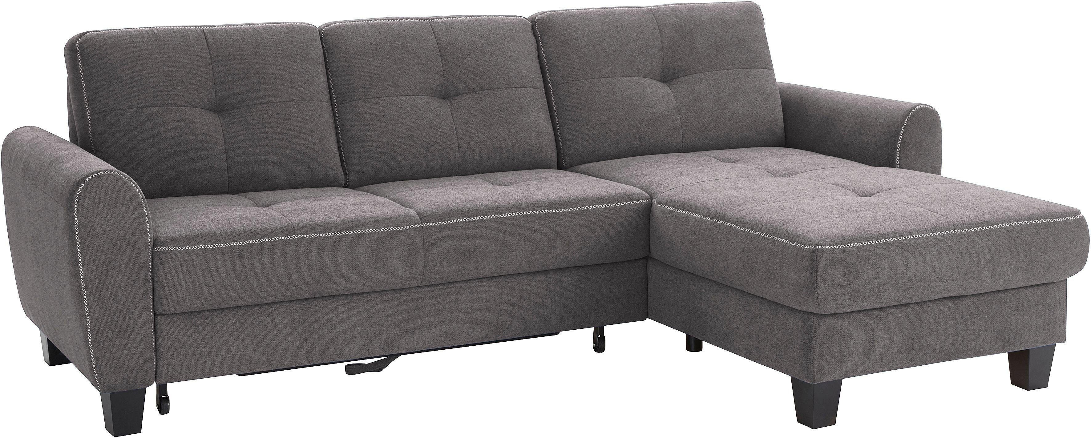 sit&more Ecksofa Varese L-Form, mit Federkern, günstig online kaufen