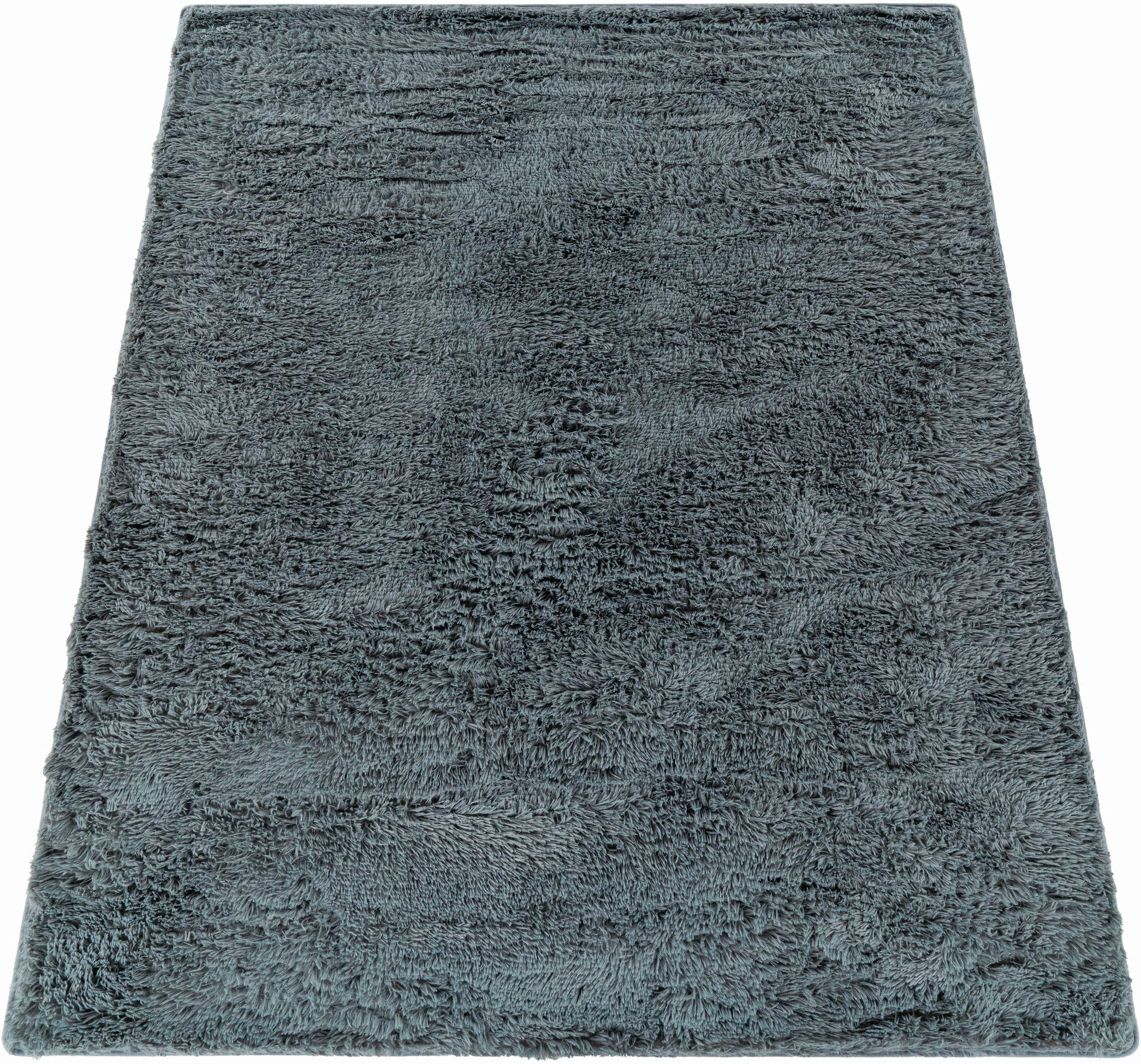 my home Hochflor-Teppich Serville, rechteckig, Höhe: günstig online kaufen